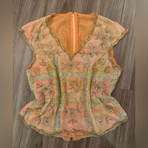 Gorgeous vintage beaded top